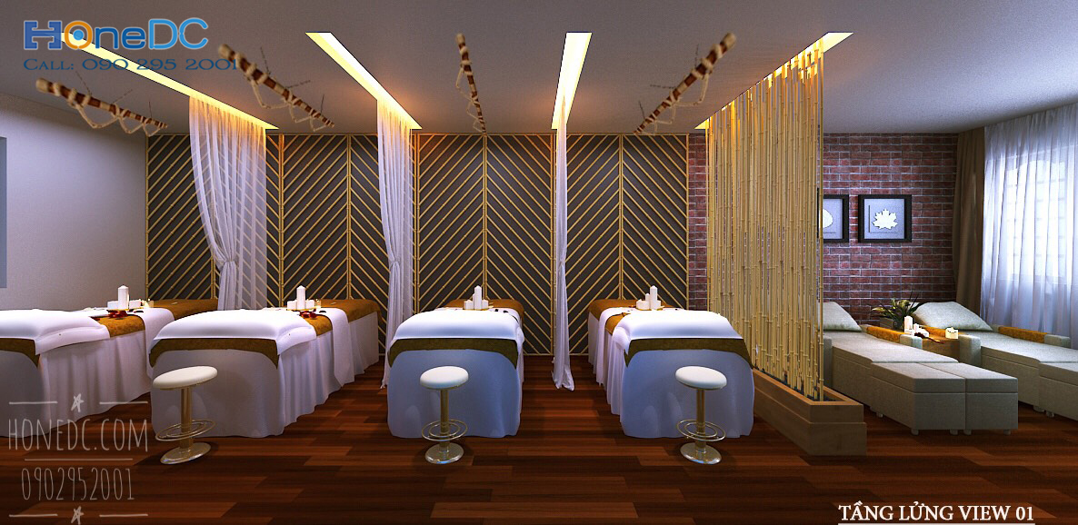 thiet ke theone spa and massage phu nhuan 1 - Thiết kế phòng massage đúng tiêu chuẩn