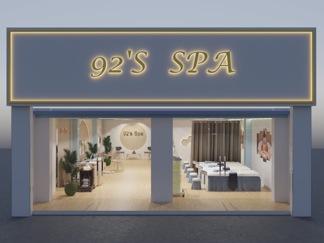 1 1 1067x800 - Thiết kế nội thất 92's Spa tại Đồng Th&aacute;p