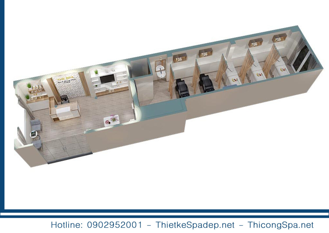 1 2 1132x800 - Thiết kế nội thất Bosa Spa tại Ph&uacute; Mỹ Vũng T&agrave;u