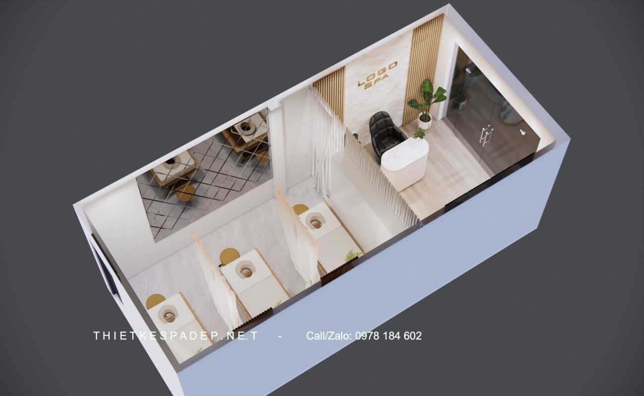 14 new 1300x800 - Thiế kế nội thất Spa D&aacute;ng Xinh tại Tiền Giang