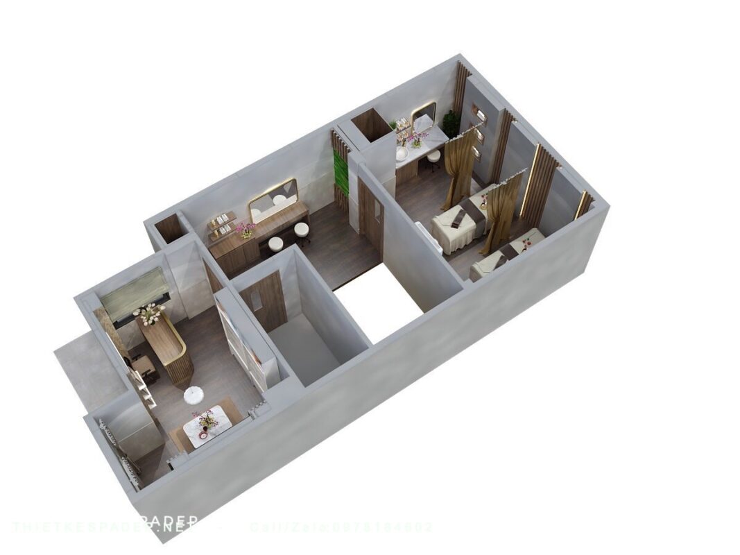 6 spadep 1067x800 - Thiết kế nội thất Xu&acirc;n Hương Spa