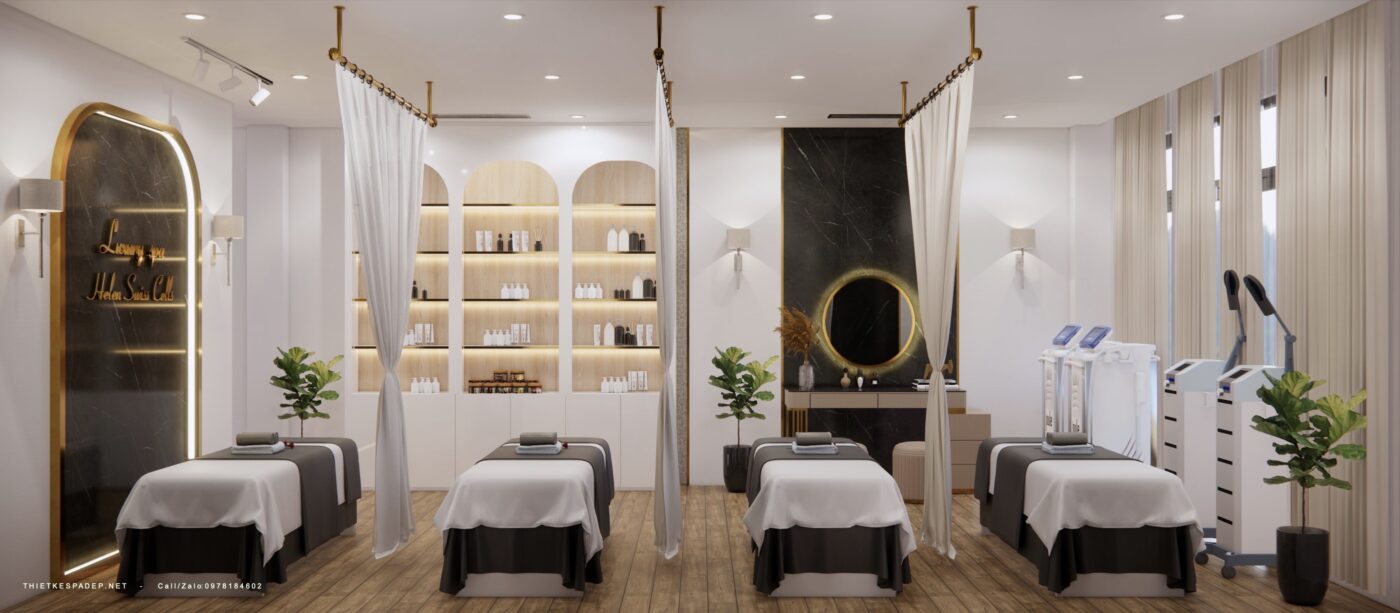 LAU1.2 spadep 1400x613 - Thiết kế viện thẩm mỹ Helen Spa