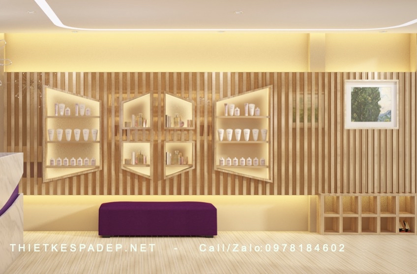 Thiết kế thi công trọn gói Vio Spa tại Biên Hoà Đồng Nai RECEPTION VIEW 01 1 new - Thiết kế thi công trọn gói Vio Spa tại Biên Hoà Đồng Nai