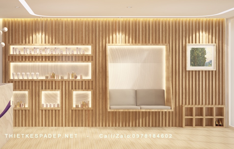 RECEPTION VIEW 06 new - Thiết kế thi c&ocirc;ng trọn g&oacute;i Vio Spa tại Bi&ecirc;n Ho&agrave; Đồng Nai